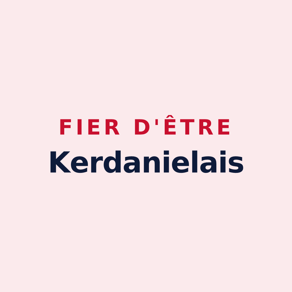 Magnet « Fier d'être Kerdanielais » — design pour Saint-Jean-Kerdaniel