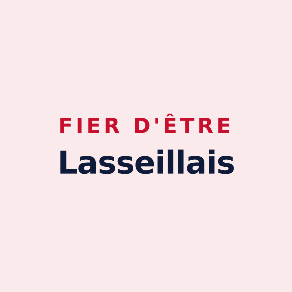 Magnet « Fier d'être Lasseillais » — design pour Saint-Jean-Lasseille