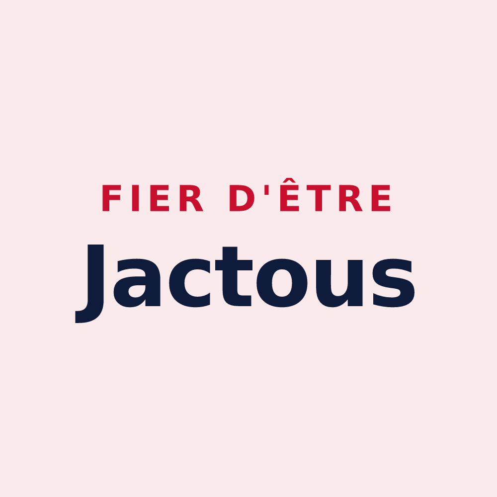 Magnet « Fier d'être Jactous » — design pour Saint-Jean-le-Vieux