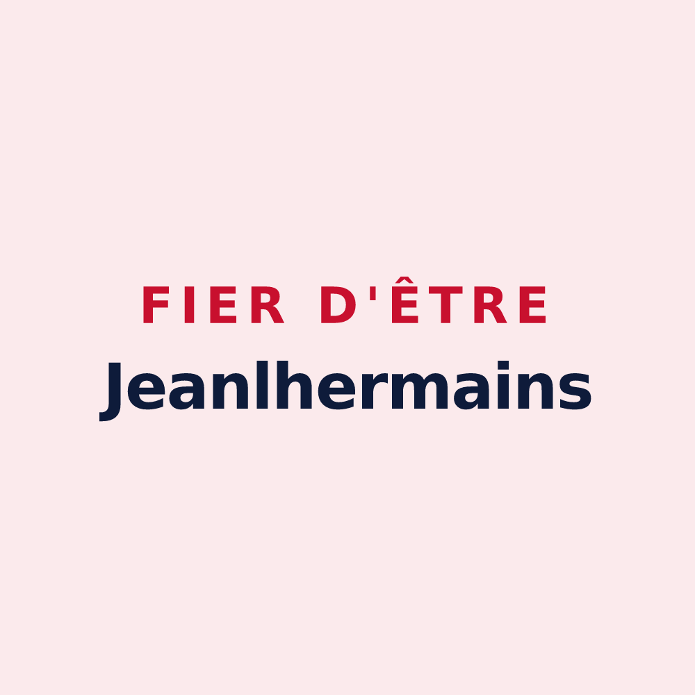 Magnet « Fier d'être Jeanlhermains » — design pour Saint-Jean-Lherm