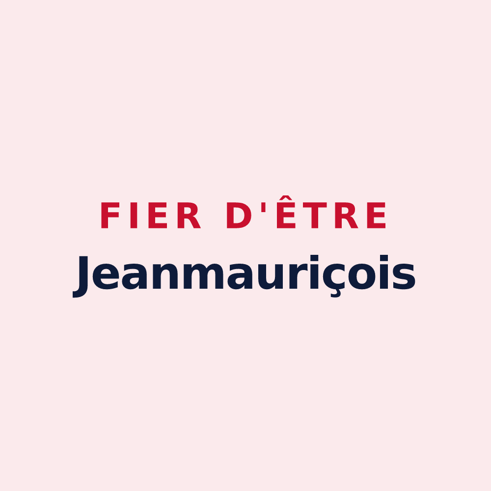 Magnet « Fier d'être Jeanmauriçois » — design pour Saint-Jean-Saint-Maurice-sur-Loire