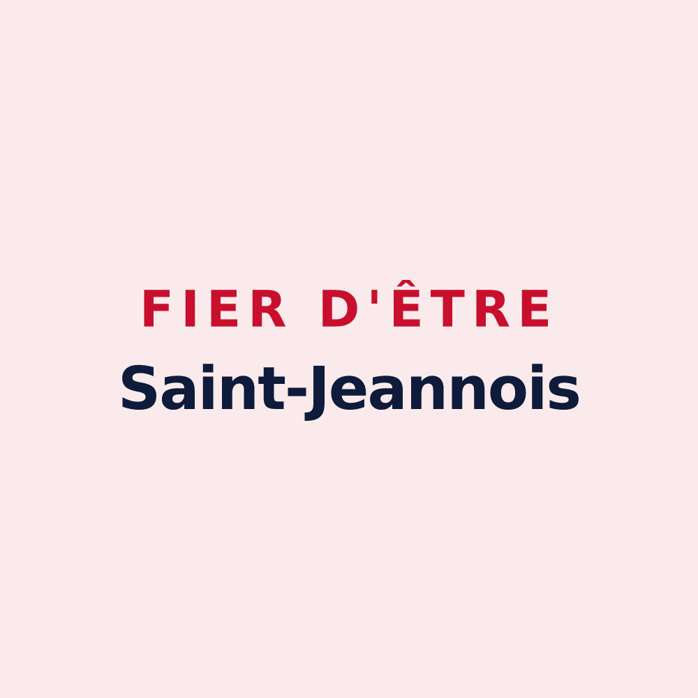 Magnet « Fier d'être Saint-Jeannois » — design pour Saint-Jeannet