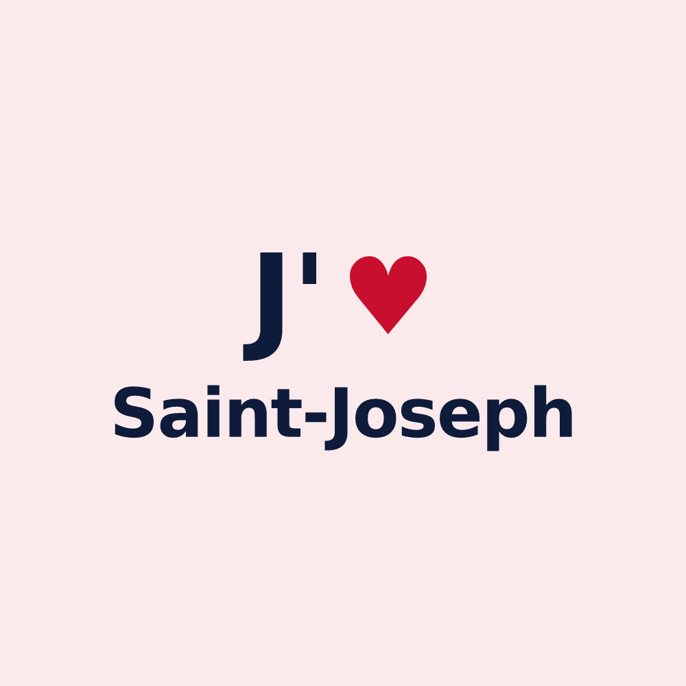 Magnet personnalisé Saint-Joseph — design J'aime Saint-Joseph