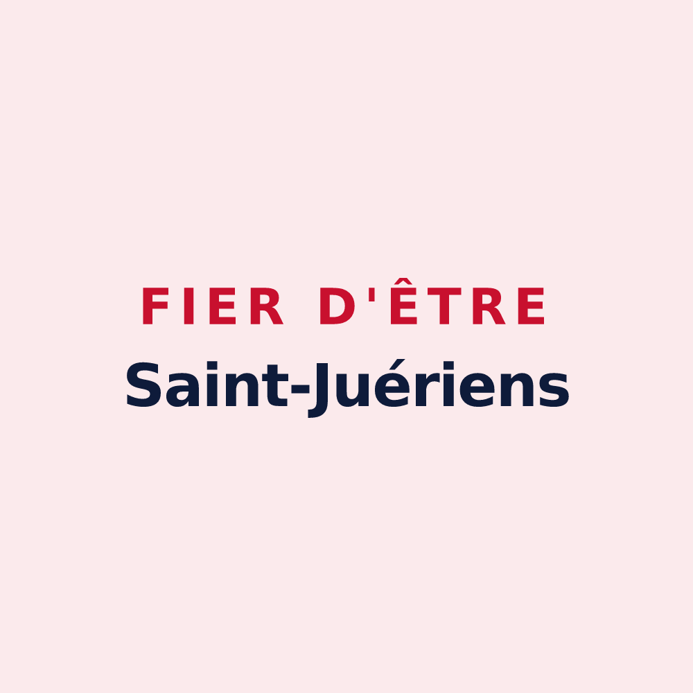 Magnet « Fier d'être Saint-Juériens » — design pour Saint-Juéry