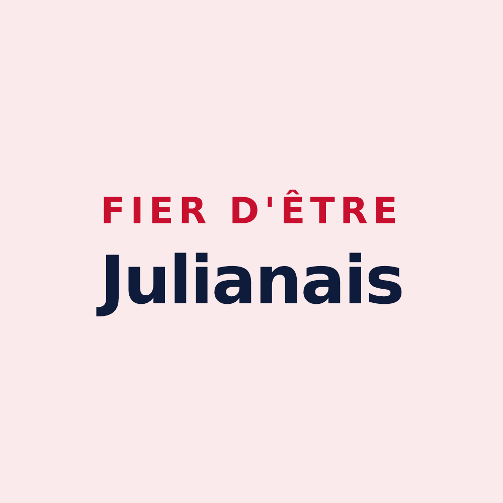 Magnet « Fier d'être Julianais » — design pour Saint-Julien