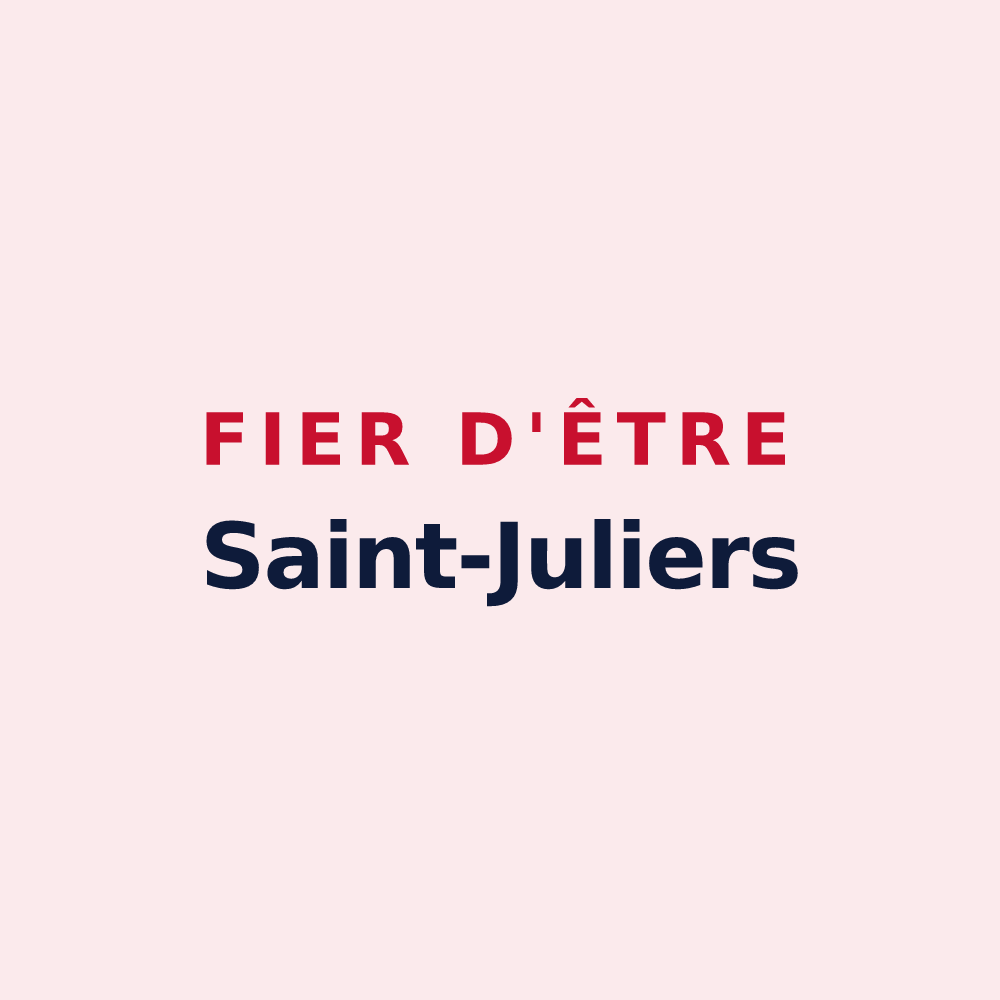 Magnet « Fier d'être Saint-Juliers » — design pour Saint-Julien