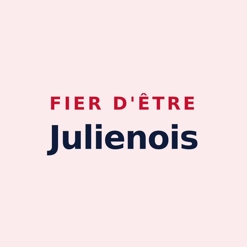 Magnet « Fier d'être Julienois » — design pour Saint-Julien