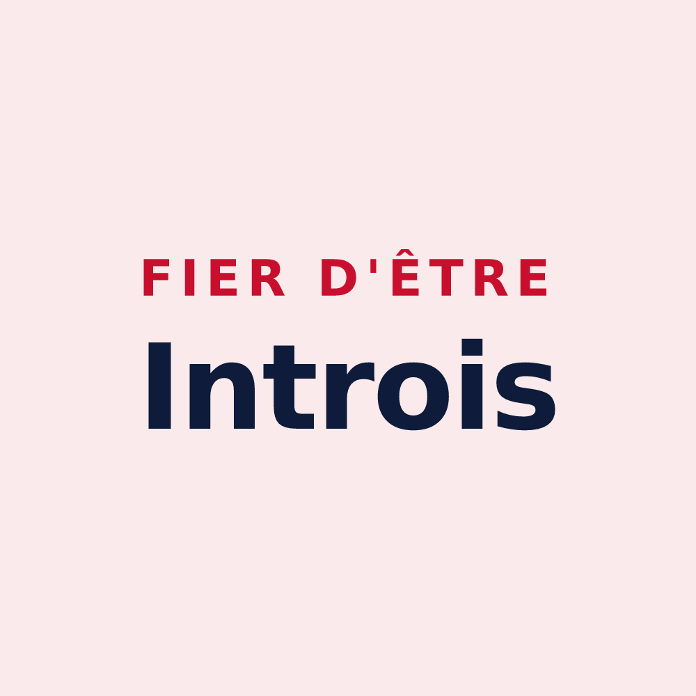 Magnet « Fier d'être Introis » — design pour Saint-Julien-d'Intres