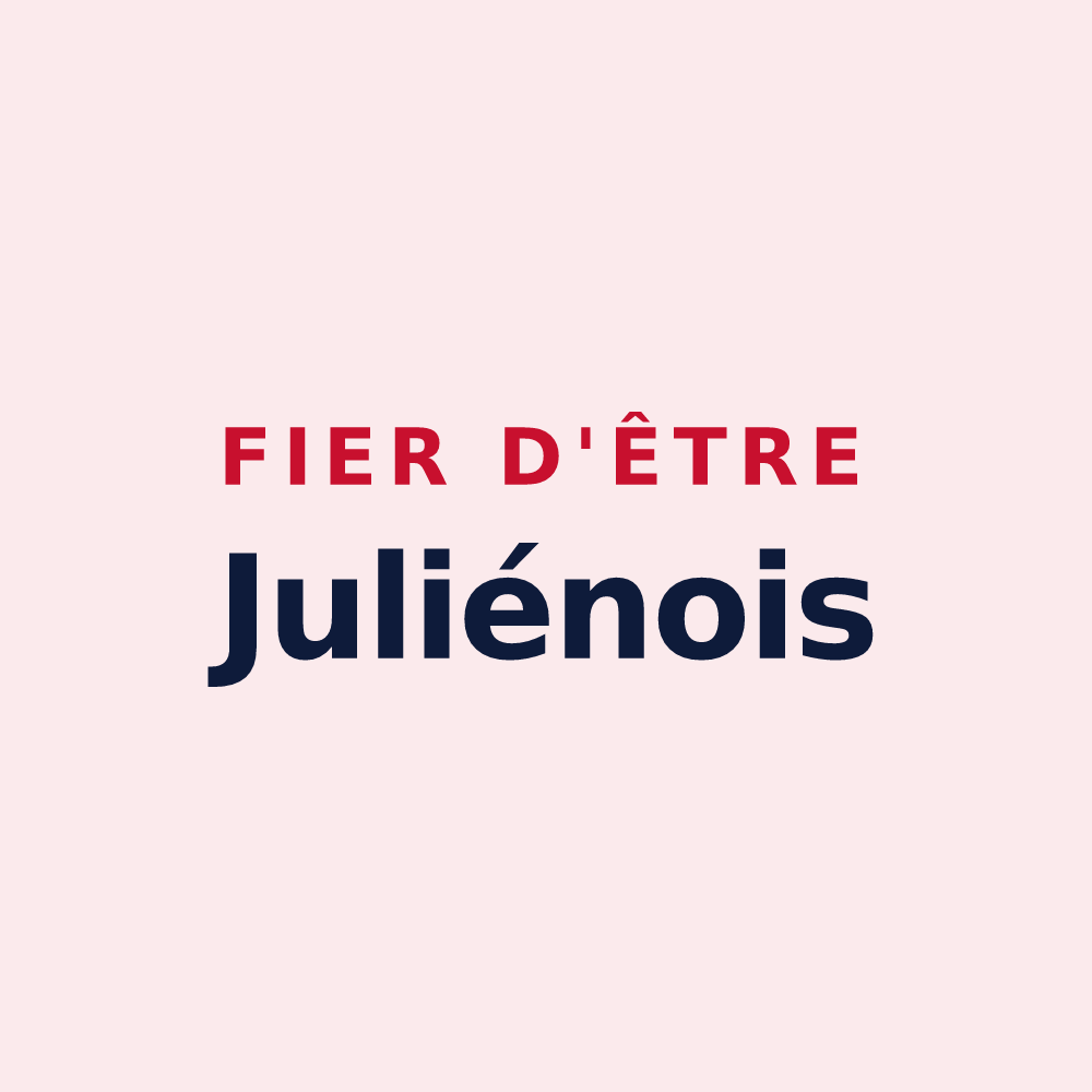 Magnet « Fier d'être Juliénois » — design pour Saint-Julien-d'Oddes