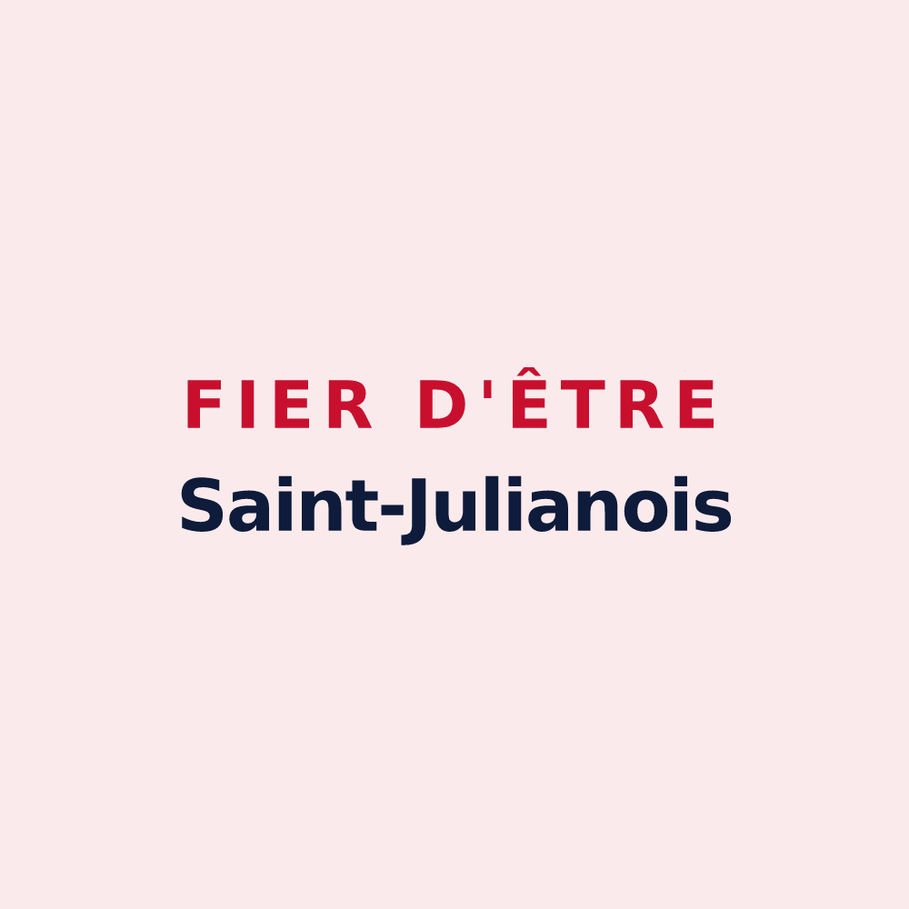 Magnet « Fier d'être Saint-Julianois » — design pour Saint-Julien-de-Gras-Capou