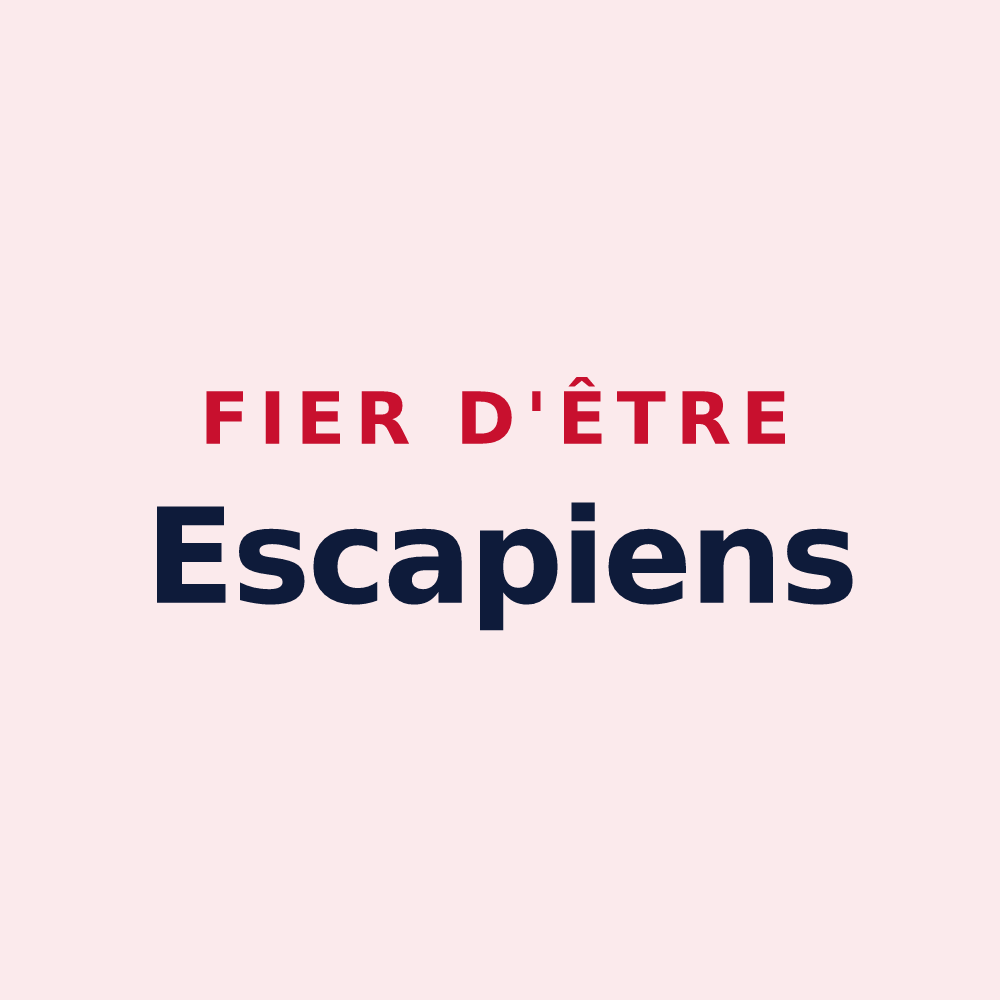 Magnet « Fier d'être Escapiens » — design pour Saint-Julien-de-l'Escap