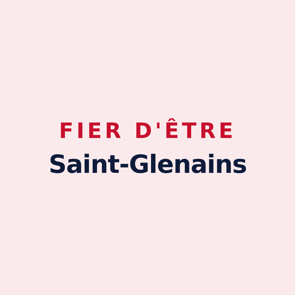Magnet « Fier d'être Saint-Glenains » — design pour Saint-Julien-Mont-Denis