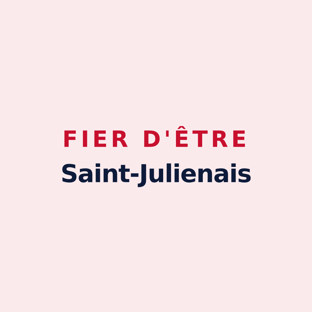Magnet « Fier d'être Saint-Julienais » — design pour Saint-Julien-sur-Calonne