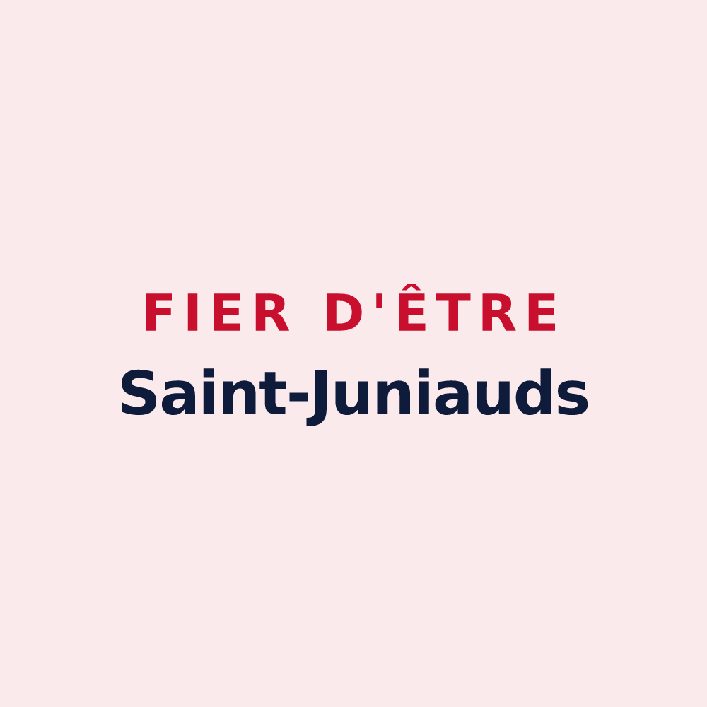 Magnet « Fier d'être Saint-Juniauds » — design pour Saint-Junien