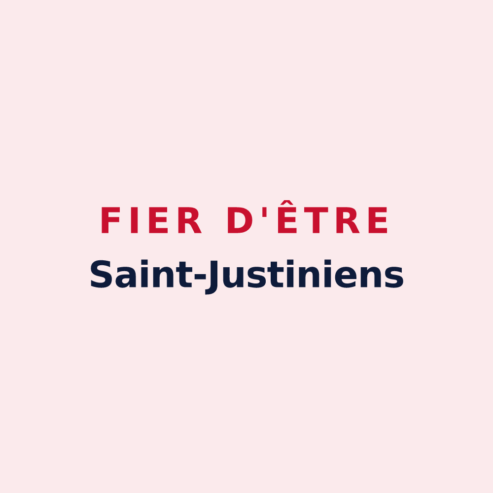 Magnet « Fier d'être Saint-Justiniens » — design pour Saint-Just