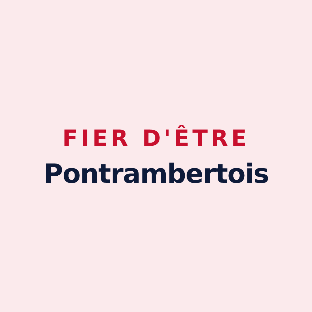 Magnet « Fier d'être Pontrambertois » — design pour Saint-Just-Saint-Rambert