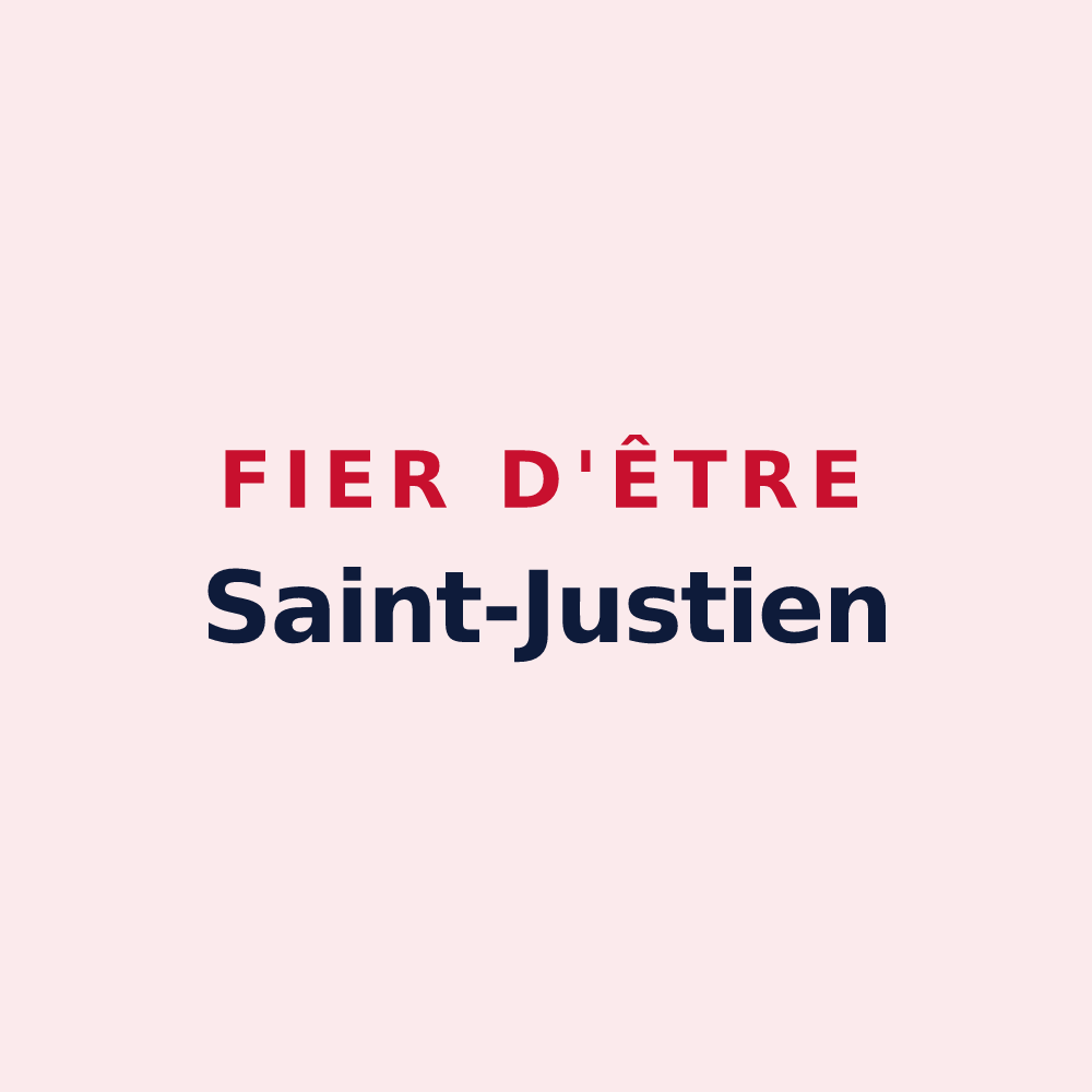 Magnet « Fier d'être Saint-Justien » — design pour Saint-Just-sur-Viaur