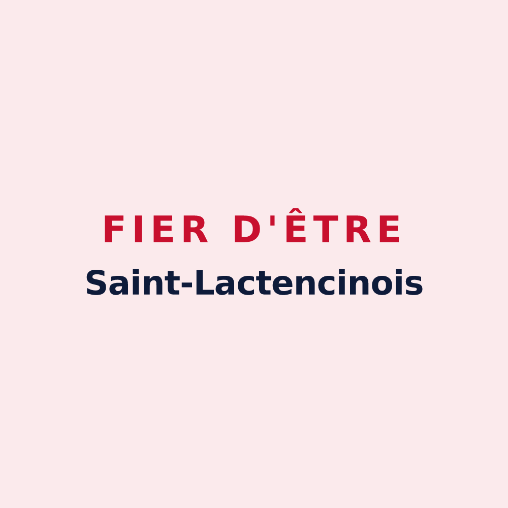 Magnet « Fier d'être Saint-Lactencinois » — design pour Saint-Lactencin