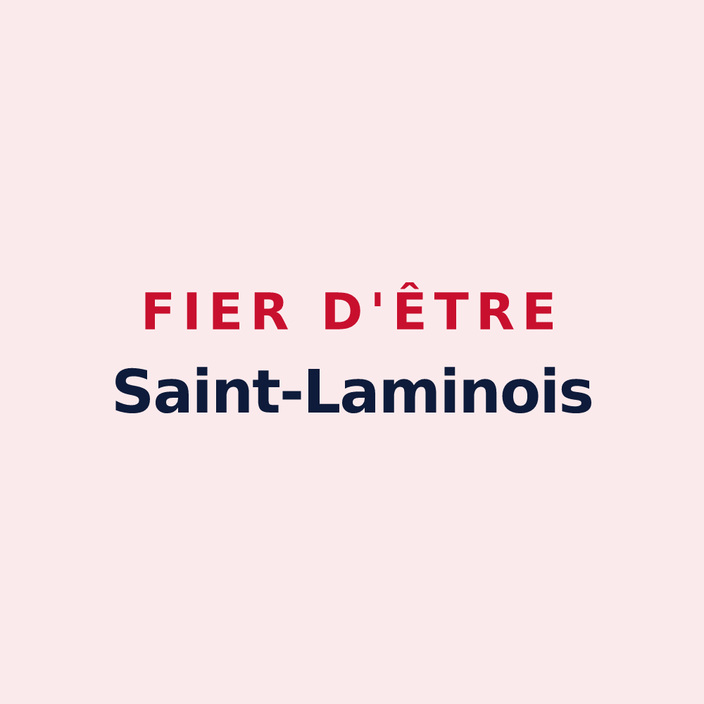 Magnet « Fier d'être Saint-Laminois » — design pour Saint-Lamain