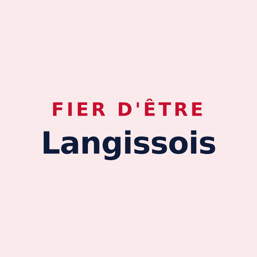 Magnet « Fier d'être Langissois » — design pour Saint-Langis-lès-Mortagne