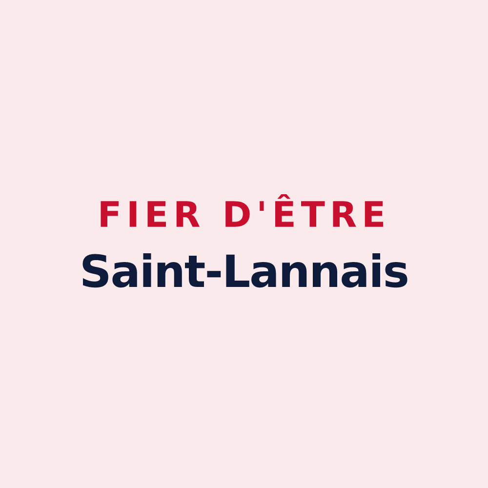 Magnet « Fier d'être Saint-Lannais » — design pour Saint-Lanne