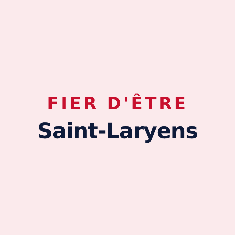 Magnet « Fier d'être Saint-Laryens » — design pour Saint-Lary-Boujean