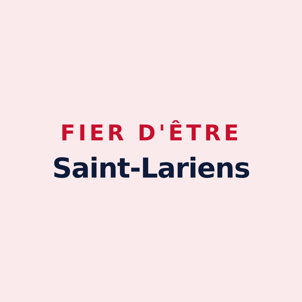 Magnet « Fier d'être Saint-Lariens » — design pour Saint-Lary