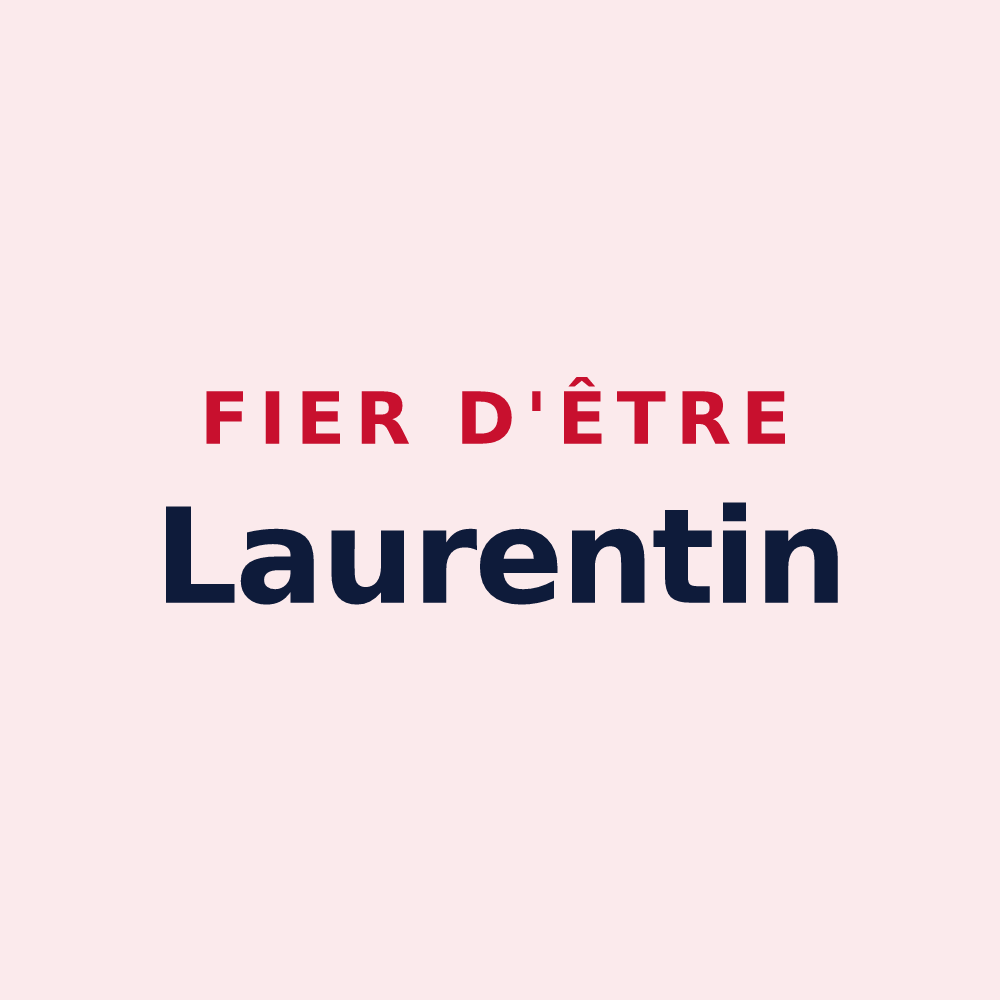 Magnet « Fier d'être Laurentin » — design pour Saint-Laurent