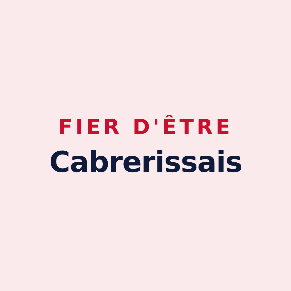 Magnet « Fier d'être Cabrerissais » — design pour Saint-Laurent-de-la-Cabrerisse