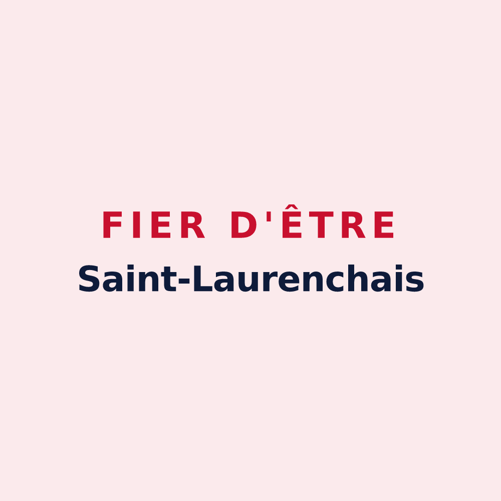 Magnet « Fier d'être Saint-Laurenchais » — design pour Saint-Laurent-de-Neste