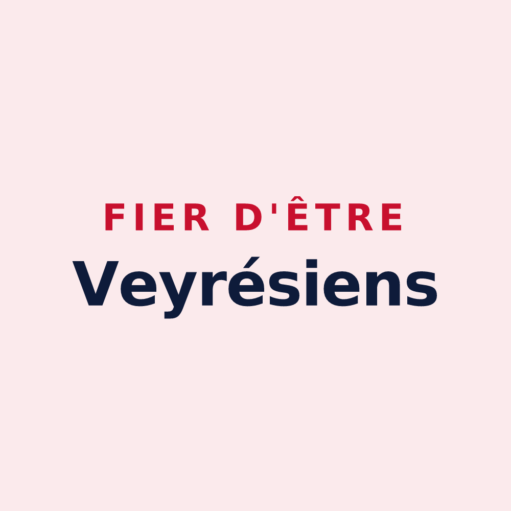Magnet « Fier d'être Veyrésiens » — design pour Saint-Laurent-de-Veyrès