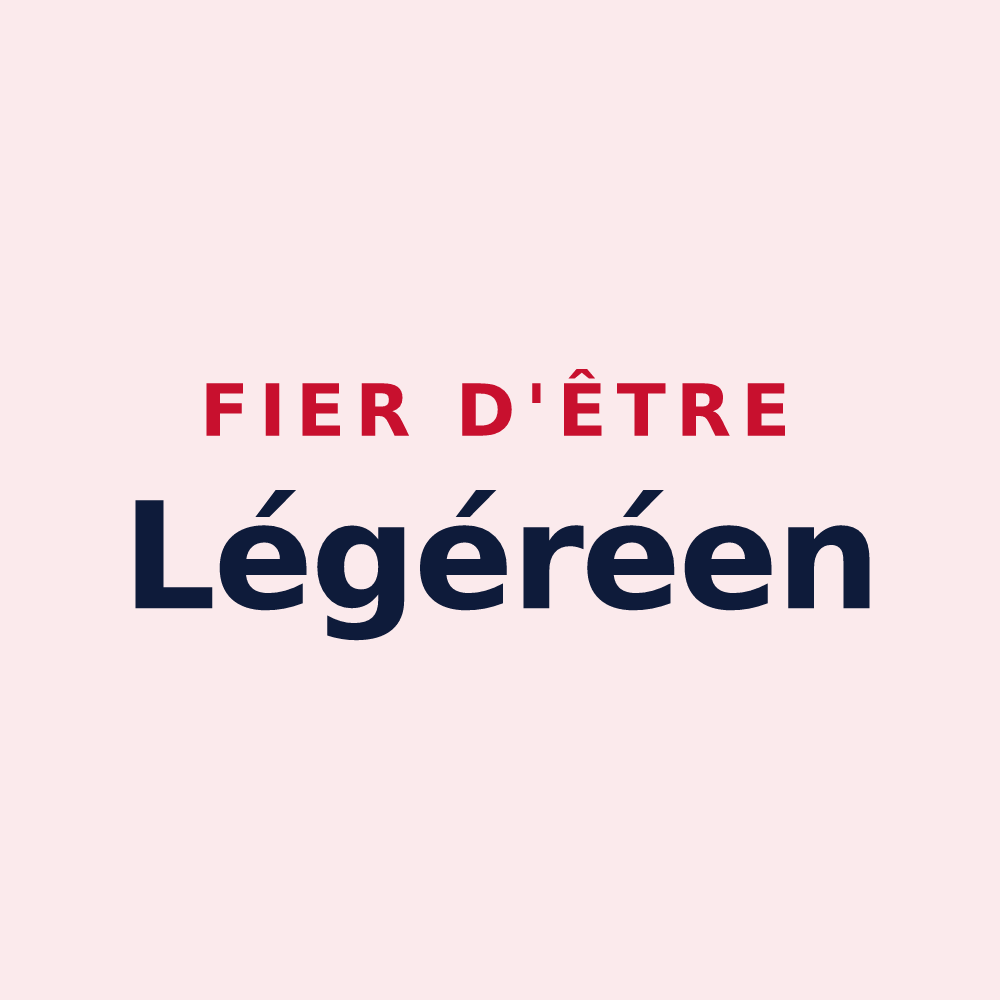 Magnet « Fier d'être Légéréen » — design pour Saint-Léger