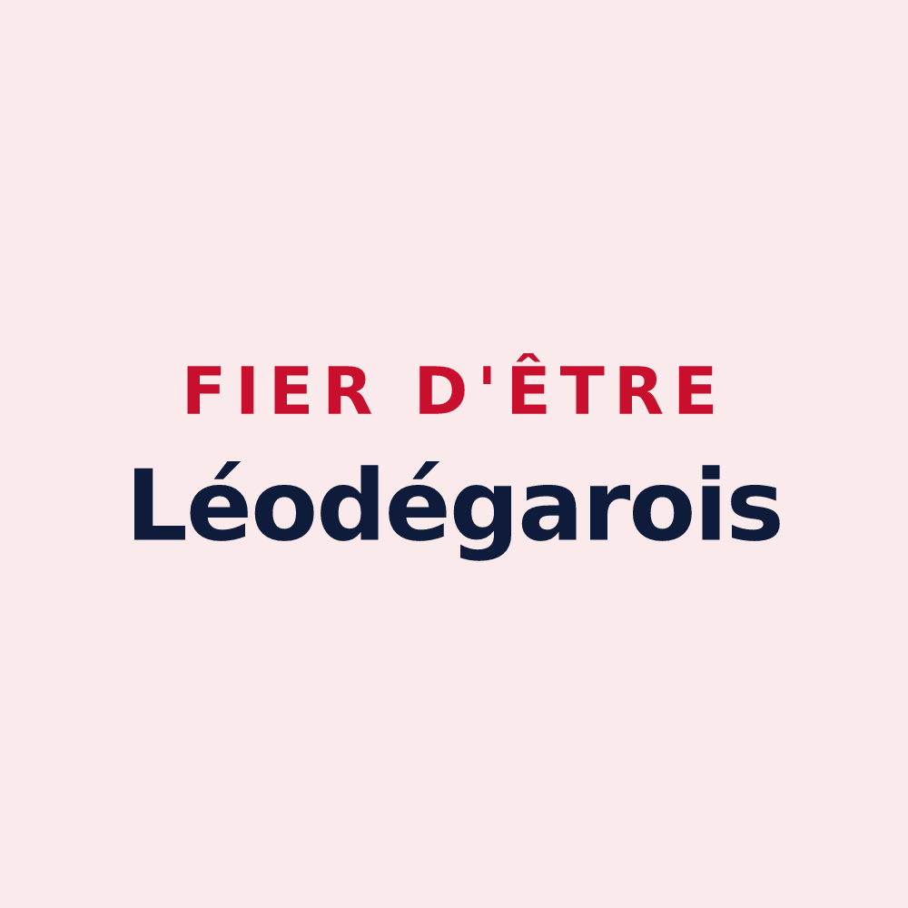 Magnet « Fier d'être Léodégarois » — design pour Saint-Léger-de-Fougeret