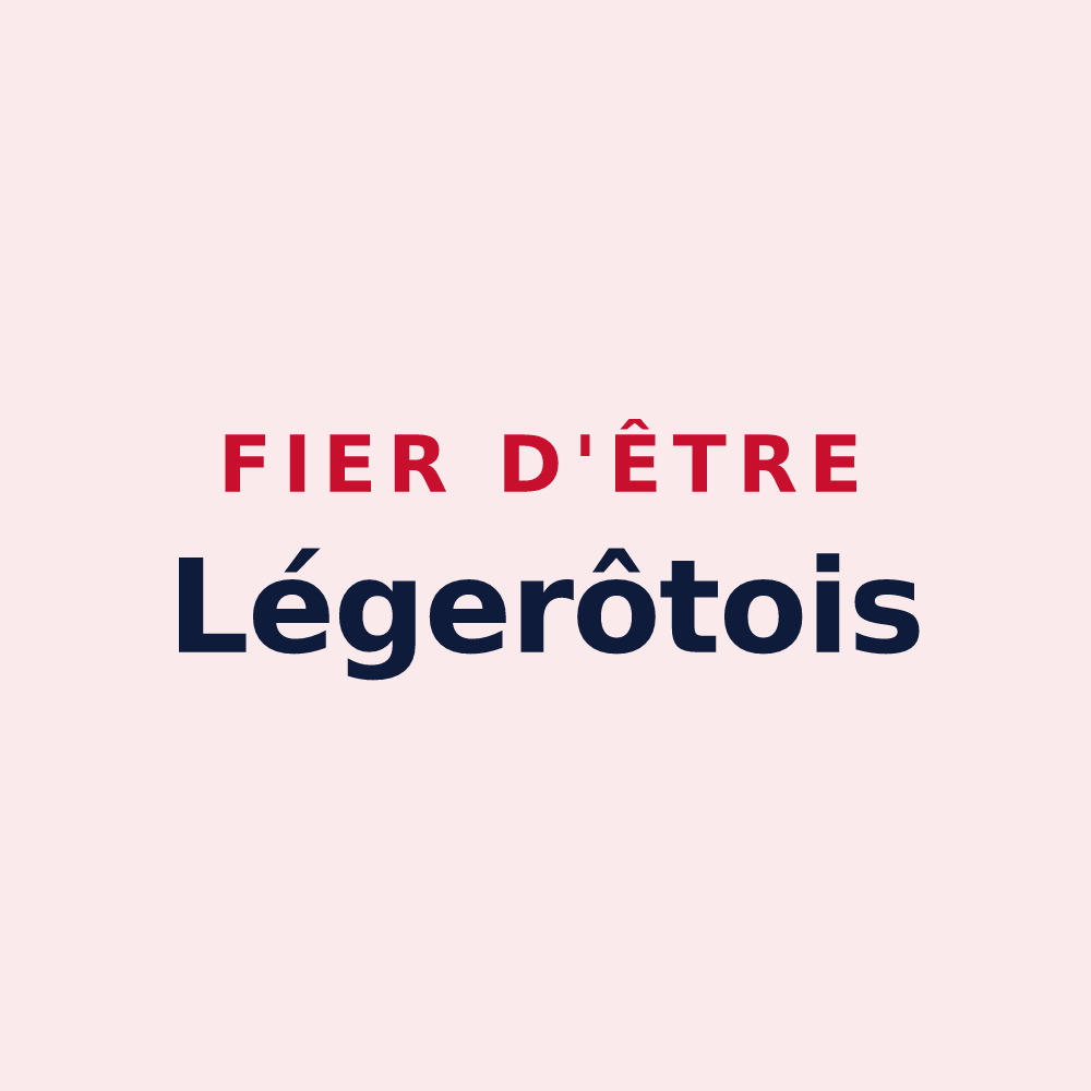 Magnet « Fier d'être Légerôtois » — design pour Saint-Léger-de-Rôtes