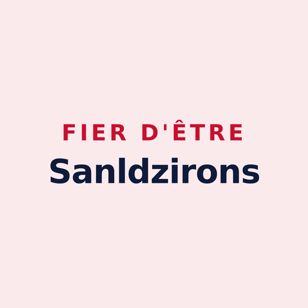 Magnet « Fier d'être Sanldzirons » — design pour Saint-Léger-sous-la-Bussière