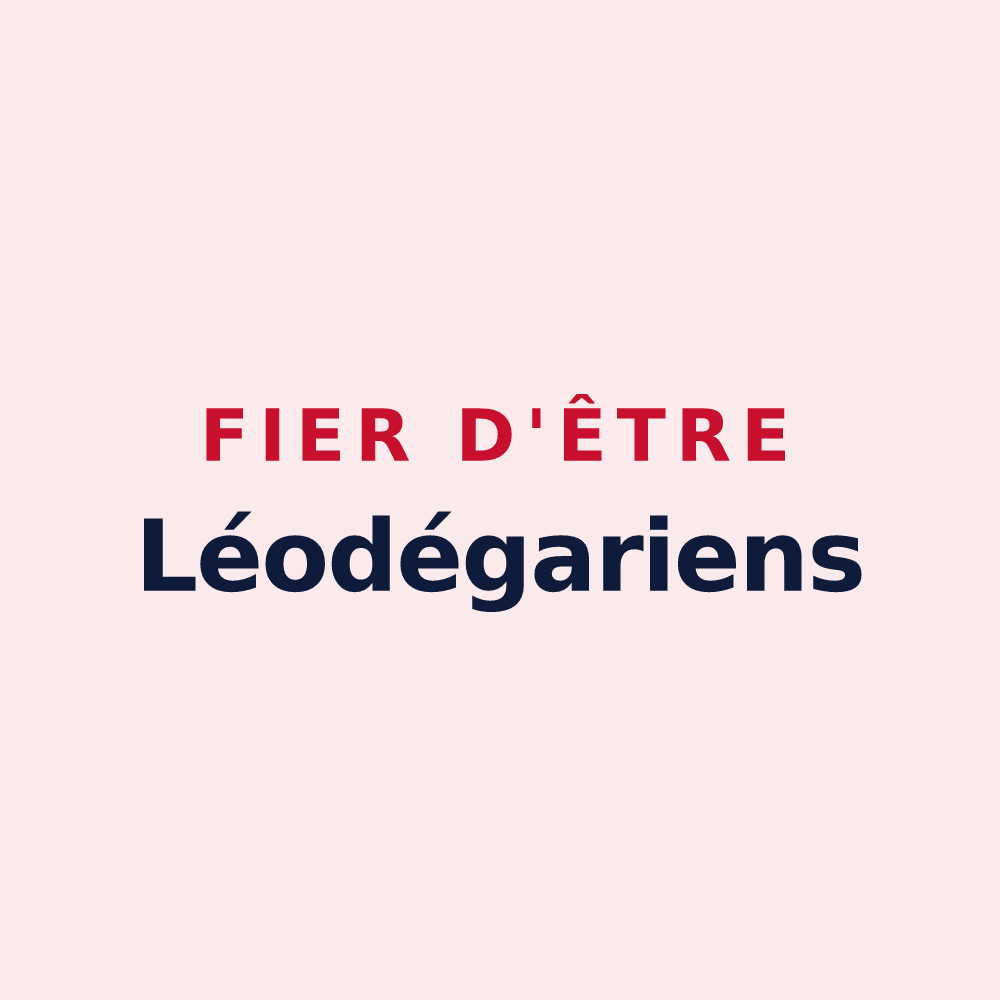 Magnet « Fier d'être Léodégariens » — design pour Saint-Léger-sur-Dheune