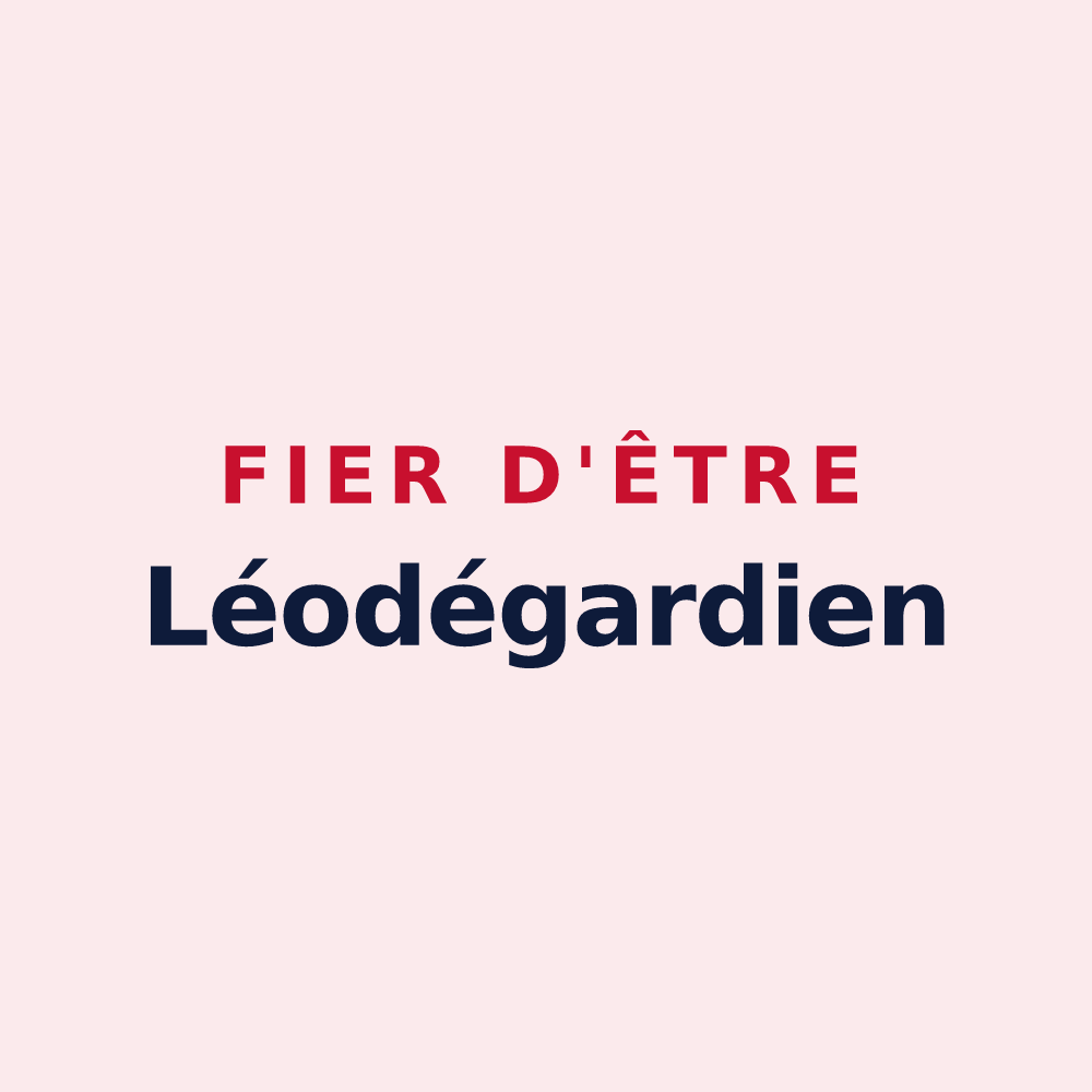 Magnet « Fier d'être Léodégardien » — design pour Saint-Léger-Vauban