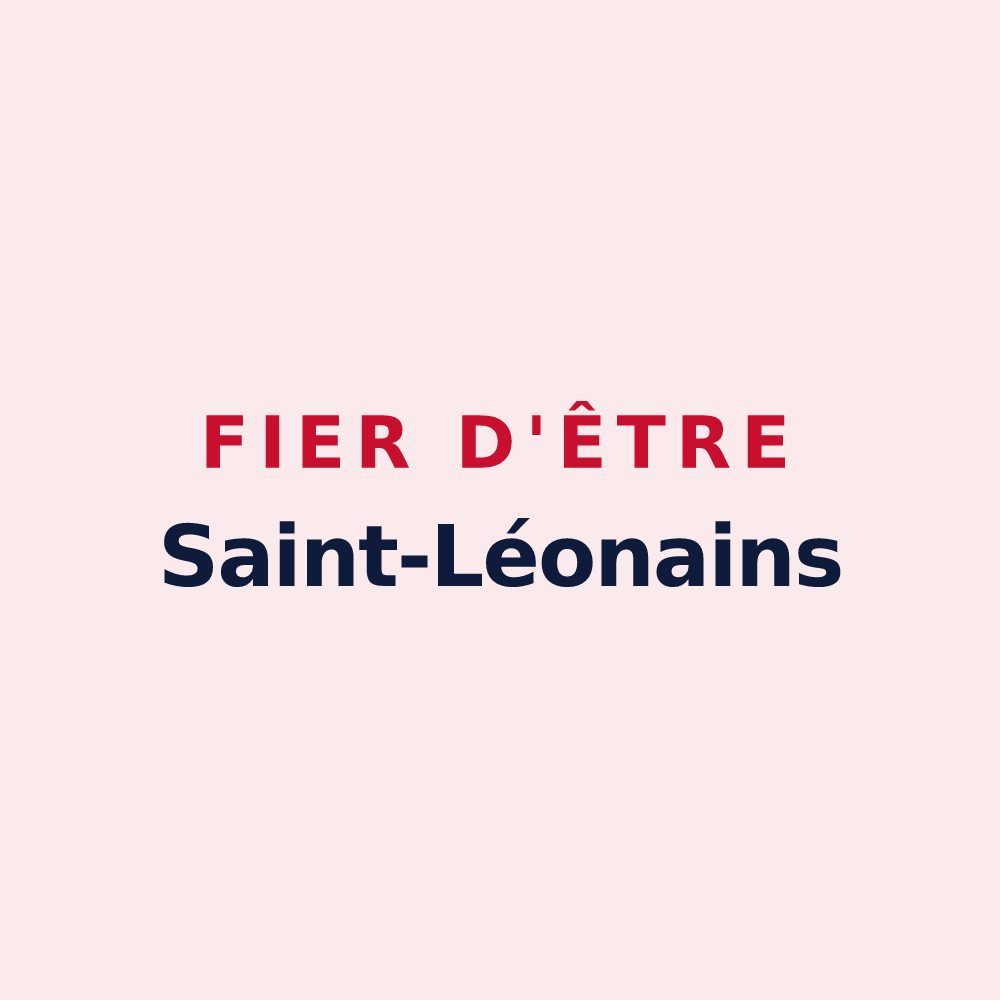 Magnet « Fier d'être Saint-Léonains » — design pour Saint-Léon