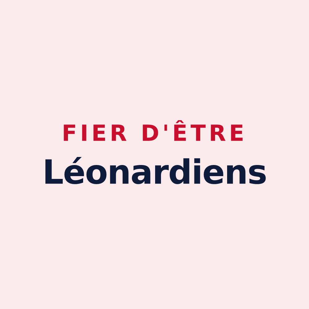 Magnet « Fier d'être Léonardiens » — design pour Saint-Léonard