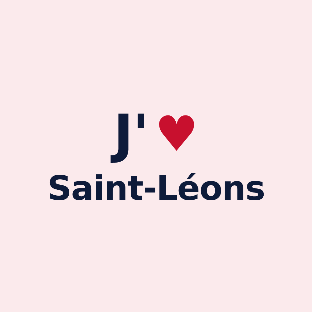 Magnet personnalisé Saint-Léons — design J'aime Saint-Léons