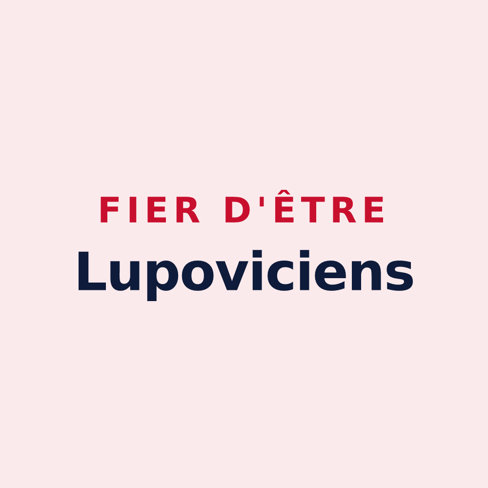 Magnet « Fier d'être Lupoviciens » — design pour Saint-Leu-d'Esserent