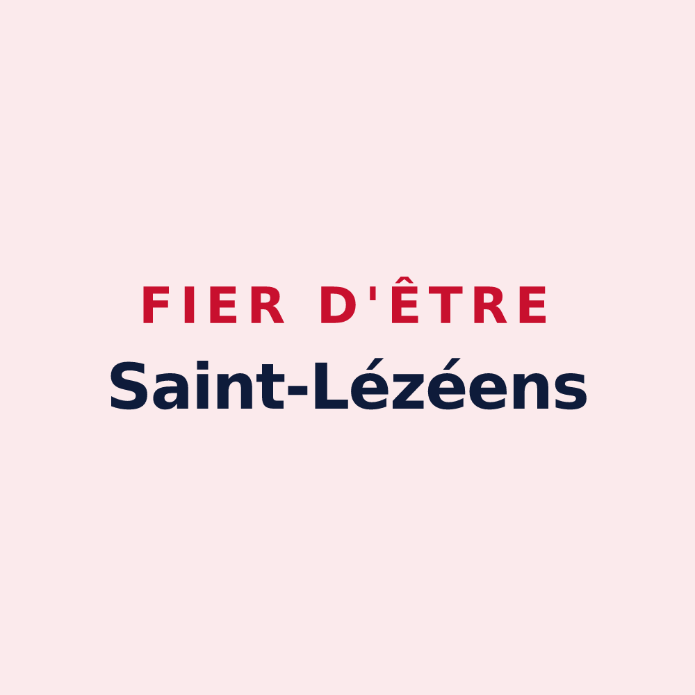 Magnet « Fier d'être Saint-Lézéens » — design pour Saint-Lézer