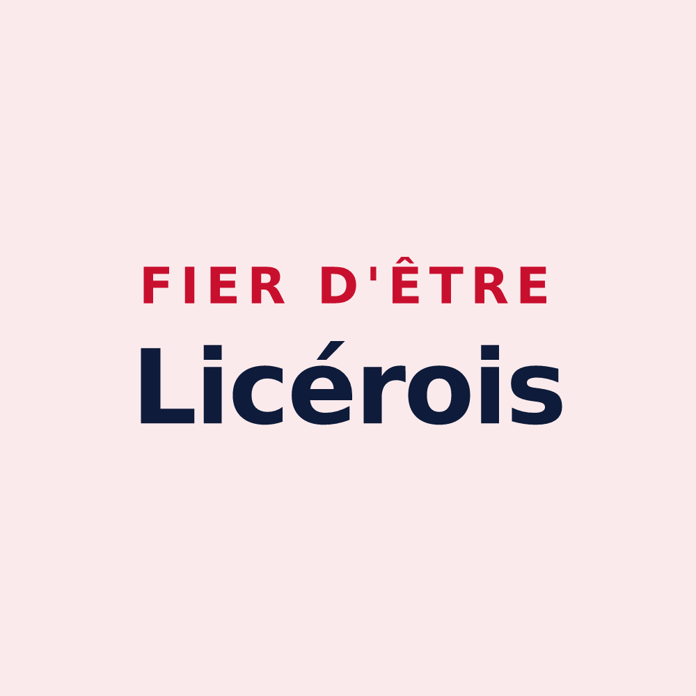 Magnet « Fier d'être Licérois » — design pour Saint-Lizier