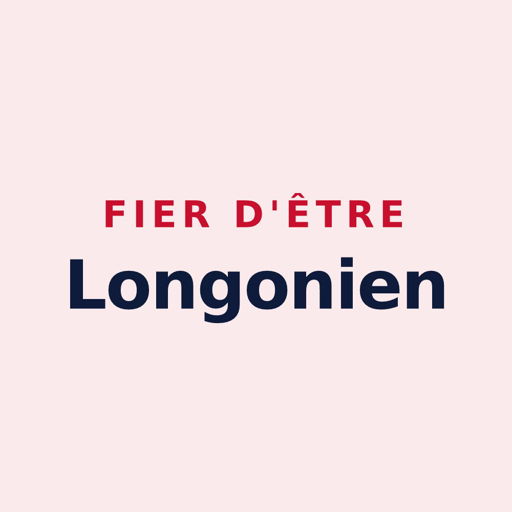 Magnet « Fier d'être Longonien » — design pour Saint-Longis