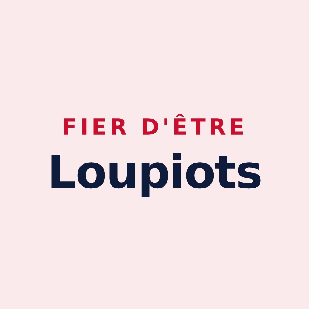 Magnet « Fier d'être Loupiots » — design pour Saint-Loup