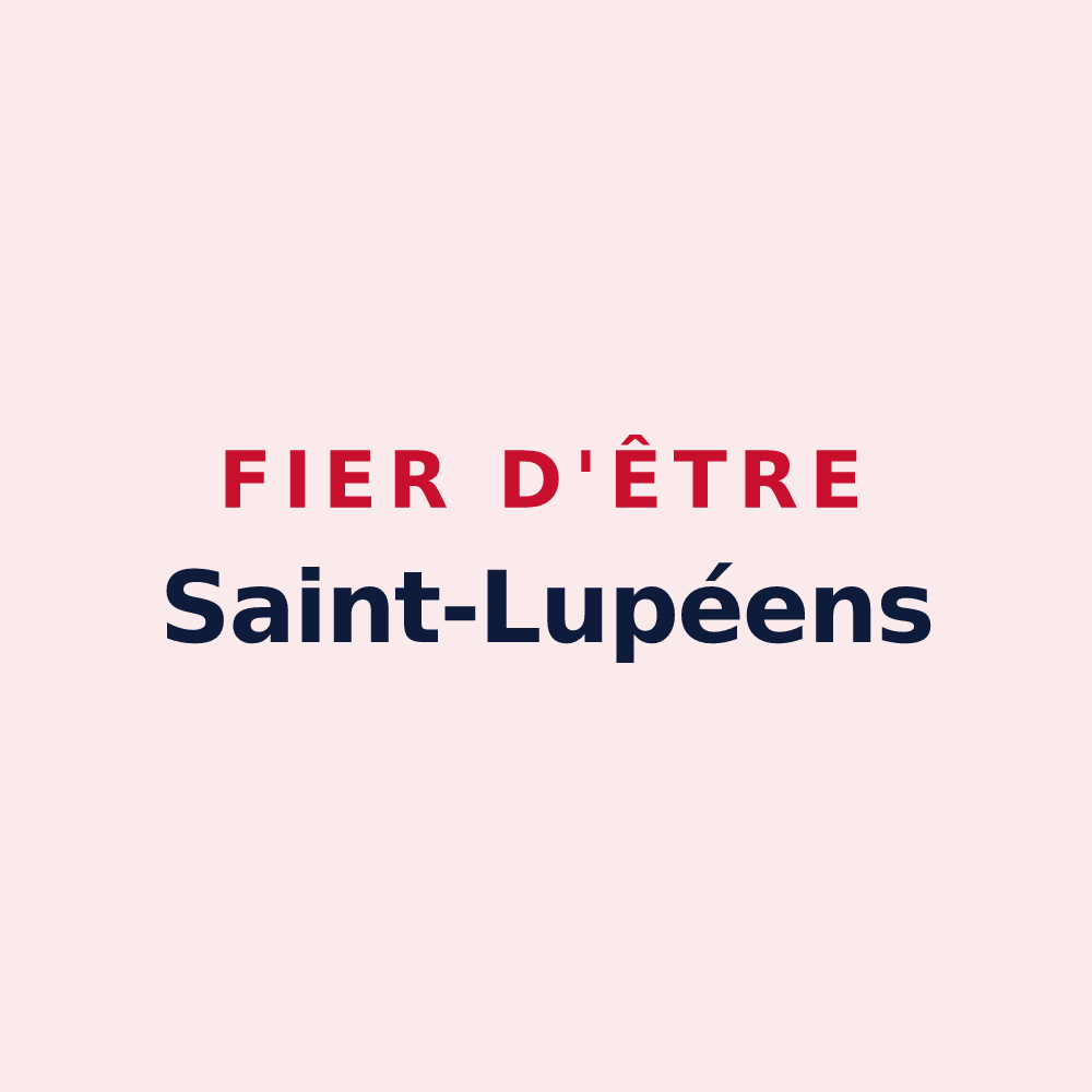 Magnet « Fier d'être Saint-Lupéens » — design pour Saint-Loup-de-Varennes