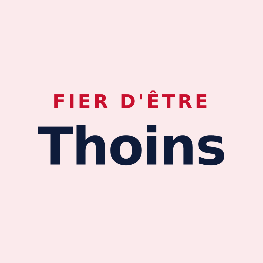 Magnet « Fier d'être Thoins » — design pour Saint-Loup-en-Champagne