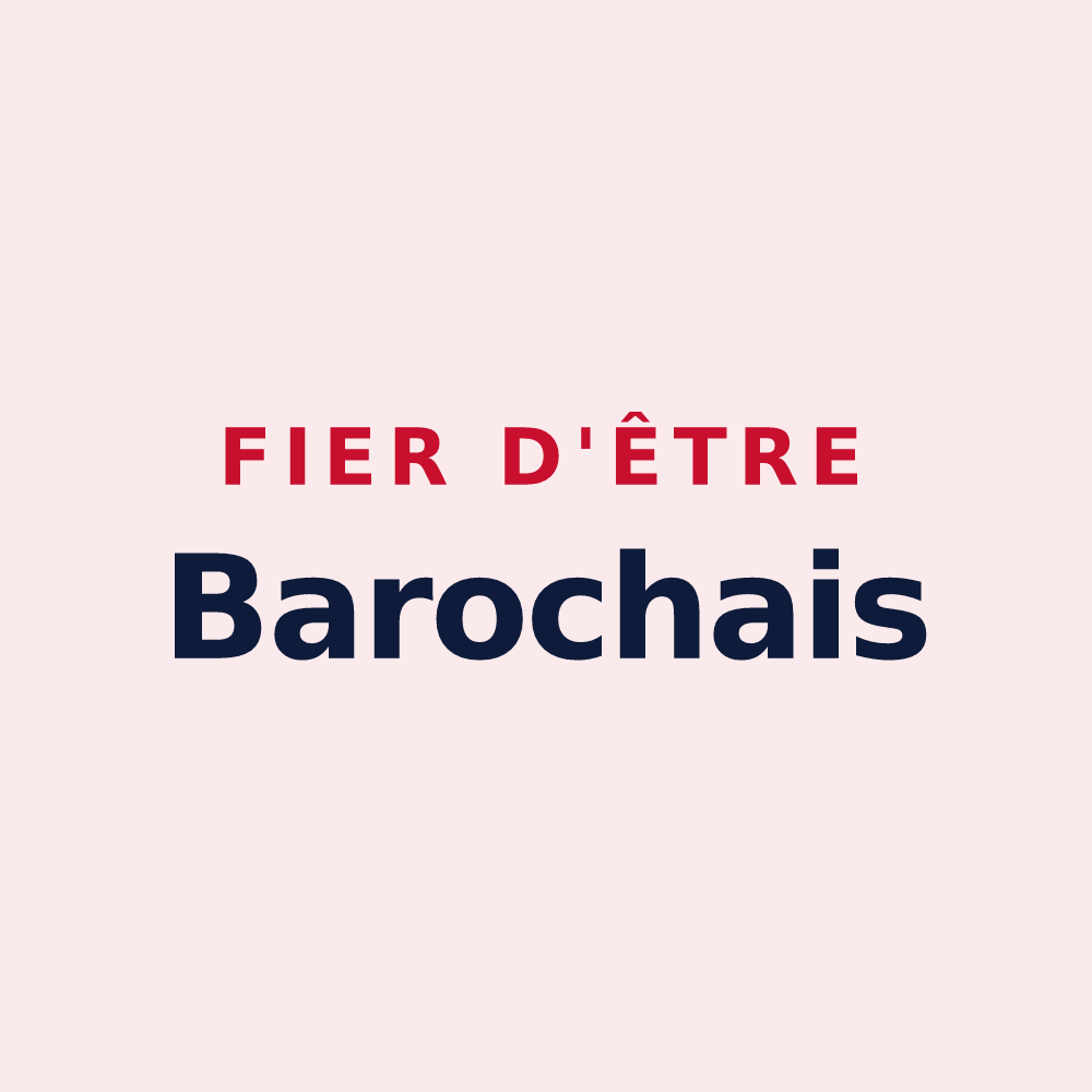 Magnet « Fier d'être Barochais » — design pour Saint-Loup-sur-Aujon