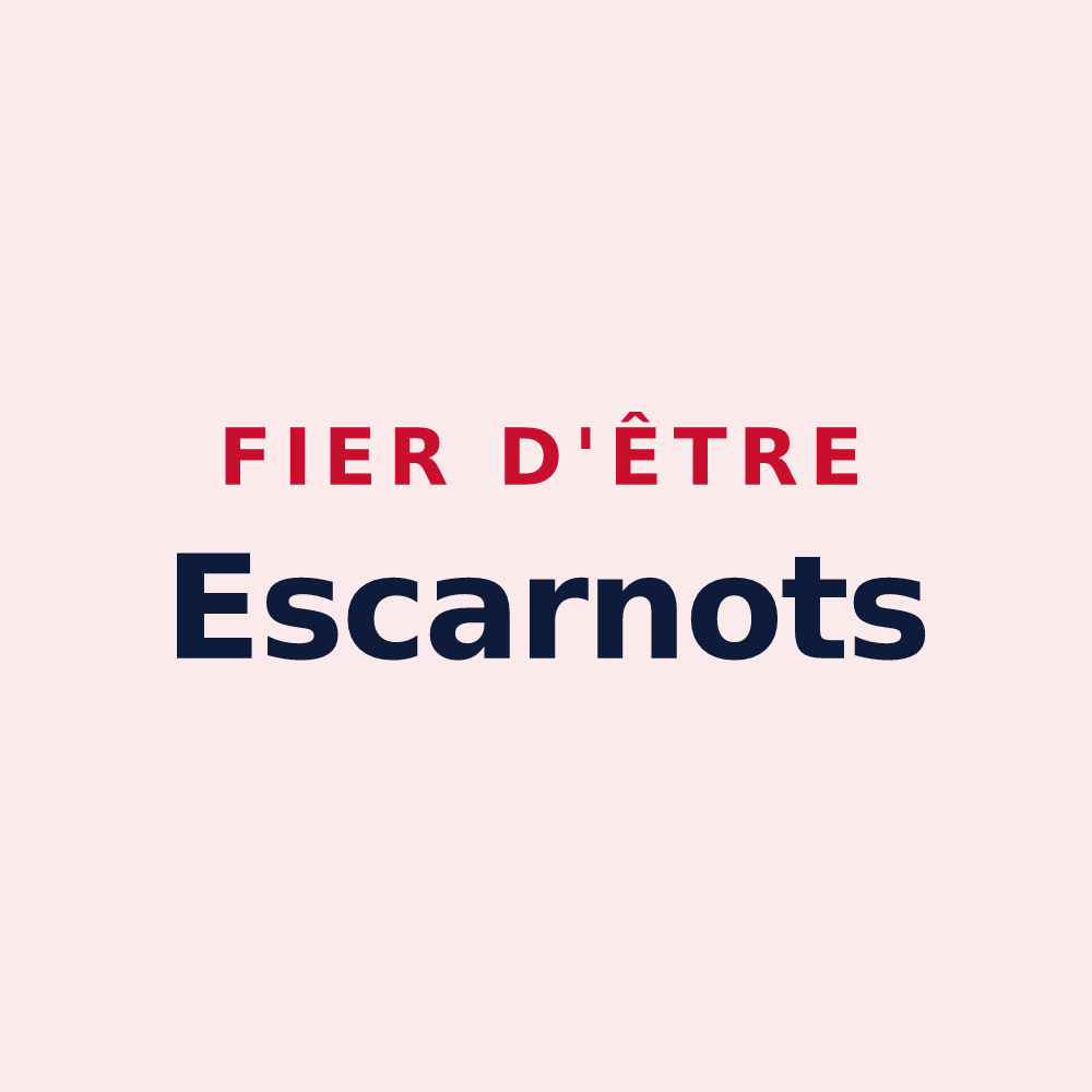 Magnet « Fier d'être Escarnots » — design pour Saint-Lumier-en-Champagne