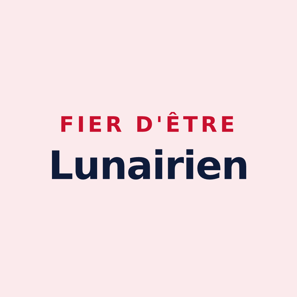 Magnet « Fier d'être Lunairien » — design pour Saint-Lunaire